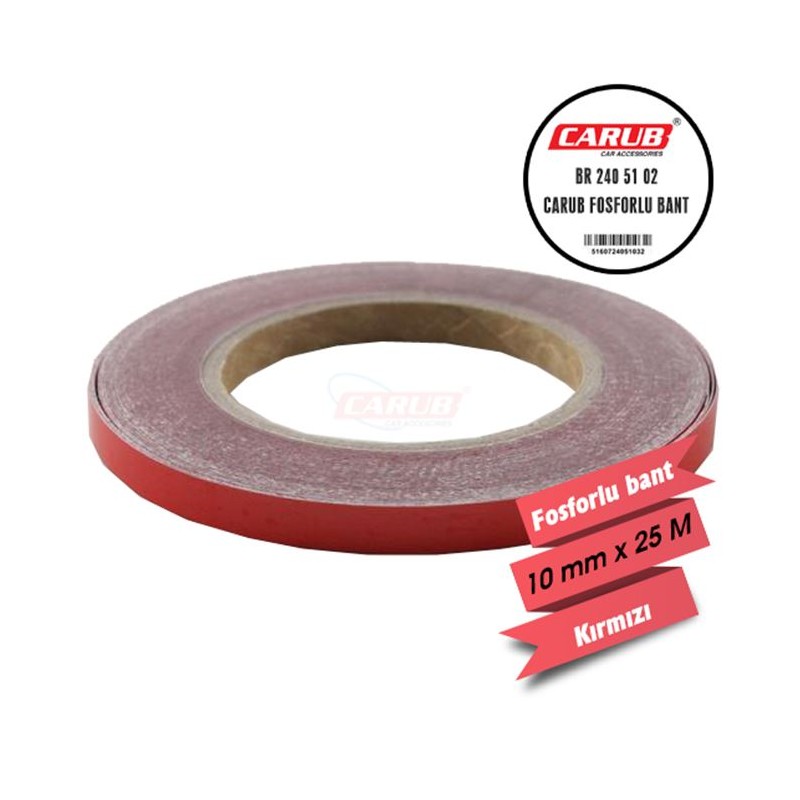 FOSFOR BANT 1CMX25MT KIRMIZI 2405102 CARUB