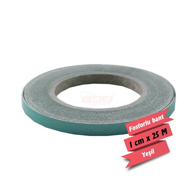 FOSFOR BANT 1CMX25MT YEŞİL 2405105 CARUB
