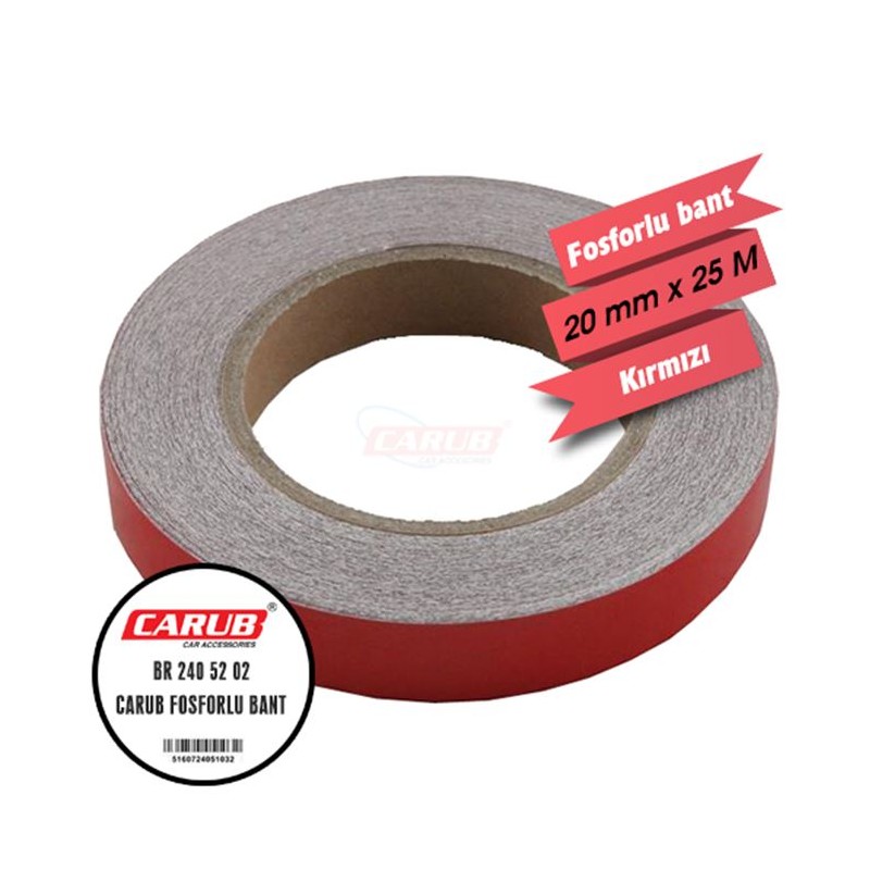 FOSFOR BANT 2CMX25MT KIRMIZI 2405202 CARUB
