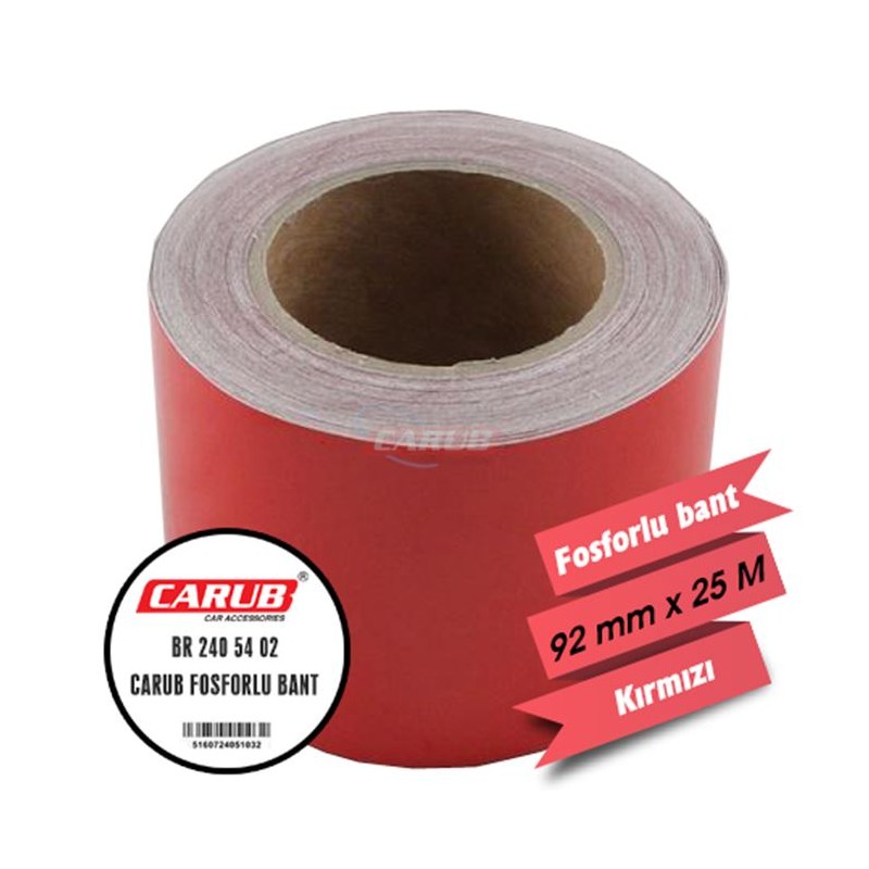FOSFOR BANT 9CMX25MT KIRMIZI 2405402 CARUB