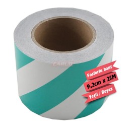 FOSFOR BANT 10CMX25MT ÇAPRAZ YEŞİL-BEYAZ 2406104 CARUB
