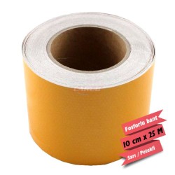 FOSFOR BANT 10CMX25MT PETEKLİ SARI 2407601 CARUB