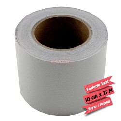 FOSFOR BANT 10CMX25MT PETEKLİ BEYAZ 2407603 CARUB