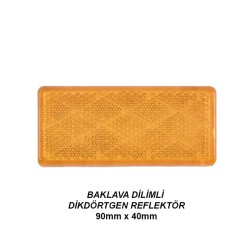 REFLEKTÖR DİKDÖRTGEN BAKLAVA DİLİMLİ SARI BK 19S BK-19S BULUŞ