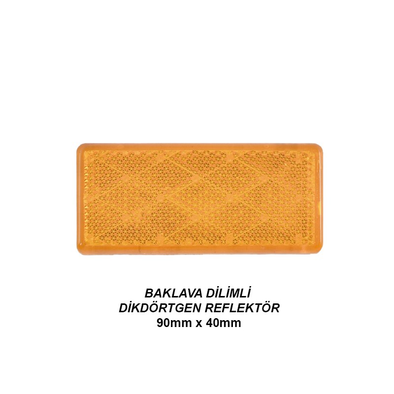 REFLEKTÖR DİKDÖRTGEN BAKLAVA DİLİMLİ SARI BK 19S BK-19S BULUŞ