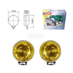 SİS LAMBASI YUVARLAK MAXTEL KROMAJLI 3081502 SARI 117MM JF506S JF-506S