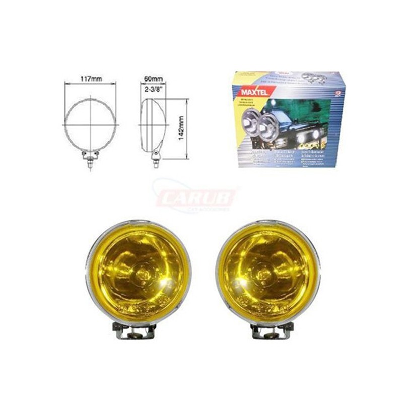 SİS LAMBASI YUVARLAK MAXTEL KROMAJLI 3081502 SARI 117MM JF506S JF-506S