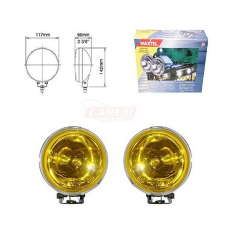 SİS LAMBASI YUVARLAK MAXTEL KROMAJLI 3081502 SARI 117MM JF506S JF-506S