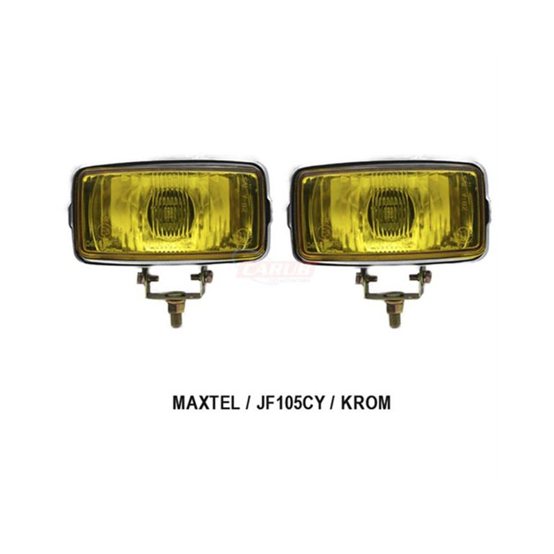 SİS LAMBASI DİKDÖRTGEN MAXTEL KROMAJLI 3080502 SARI 164X88MM JF 105S J