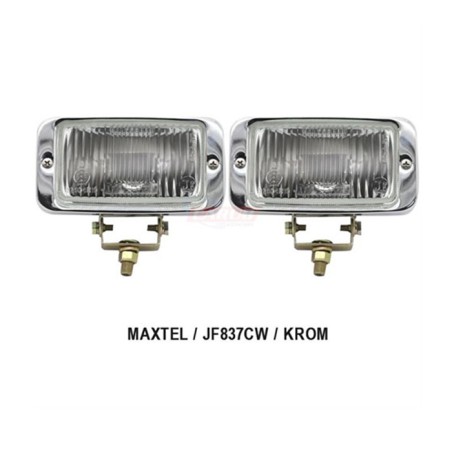 SİS LAMBASI DİKDÖRTGEN MAXTEL KROMAJLI 3081001 BEYAZ 146X77MM JF 837B