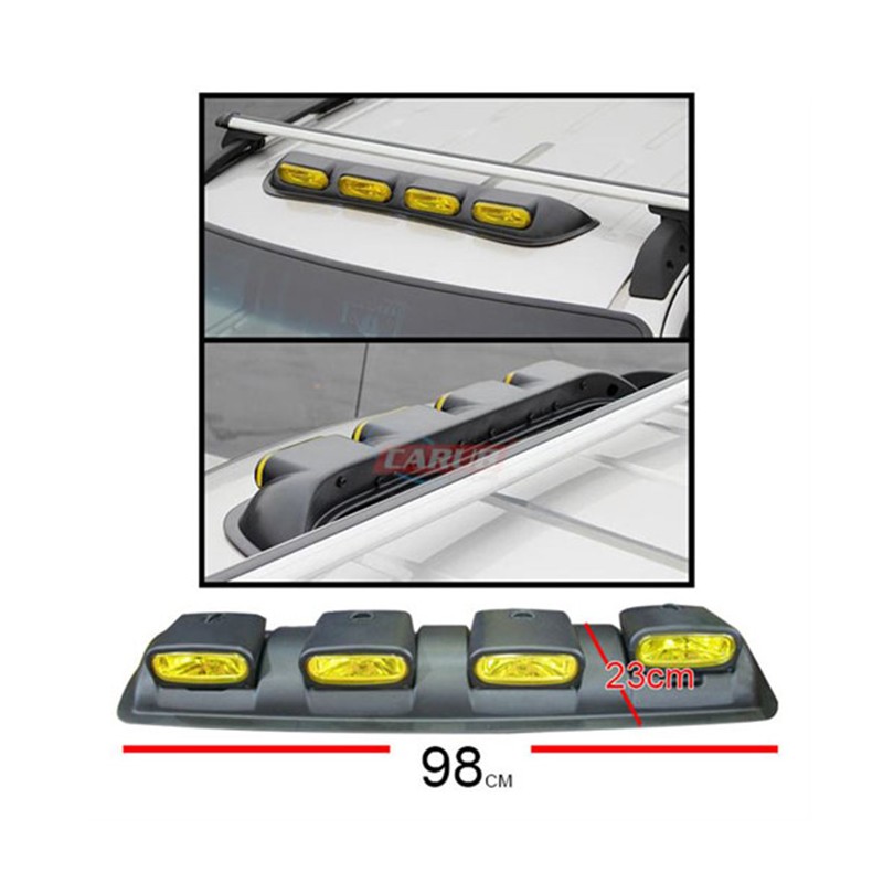SİS LAMBASI OFF-ROAD TEPE 4LÜ SET OVAL OYNAR SARI 4203202 CARUB