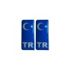 ARMA DAMLA ETİKET PLAKA TR MAVİ 2Lİ VİP 0702 VİP-0702 VİP