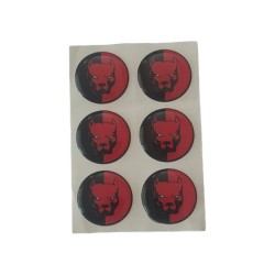 ARMA DAMLA ETİKET YUVARLAK PİTBULL 6LI KIRMIZI VİP 1005 VİP-1005 VİP