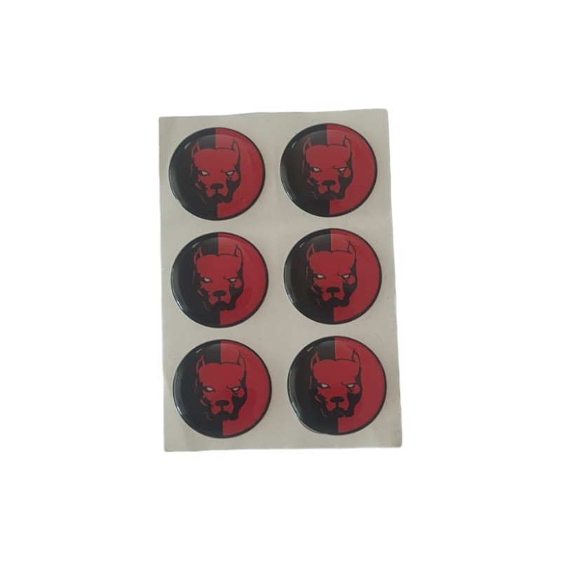ARMA DAMLA ETİKET YUVARLAK PİTBULL 6LI KIRMIZI VİP 1005 VİP-1005 VİP