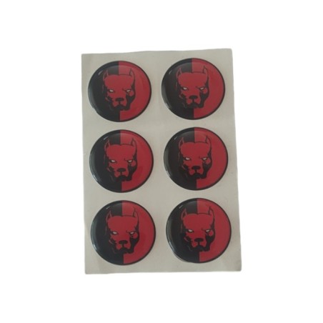 ARMA DAMLA ETİKET YUVARLAK PİTBULL 6LI KIRMIZI VİP 1005 VİP-1005 VİP