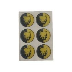 ARMA DAMLA ETİKET YUVARLAK PİTBULL 6LI SARI VİP 1006 VİP-1006 VİP