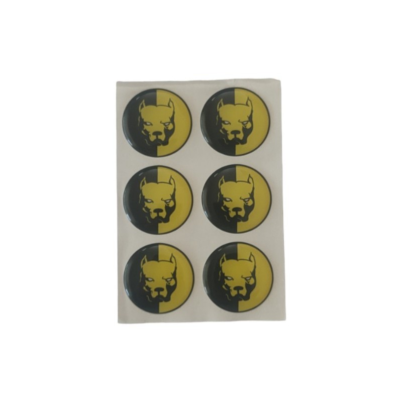 ARMA DAMLA ETİKET YUVARLAK PİTBULL 6LI SARI VİP 1006 VİP-1006 VİP