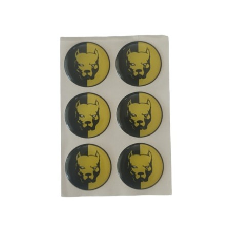 ARMA DAMLA ETİKET YUVARLAK PİTBULL 6LI SARI VİP 1006 VİP-1006 VİP