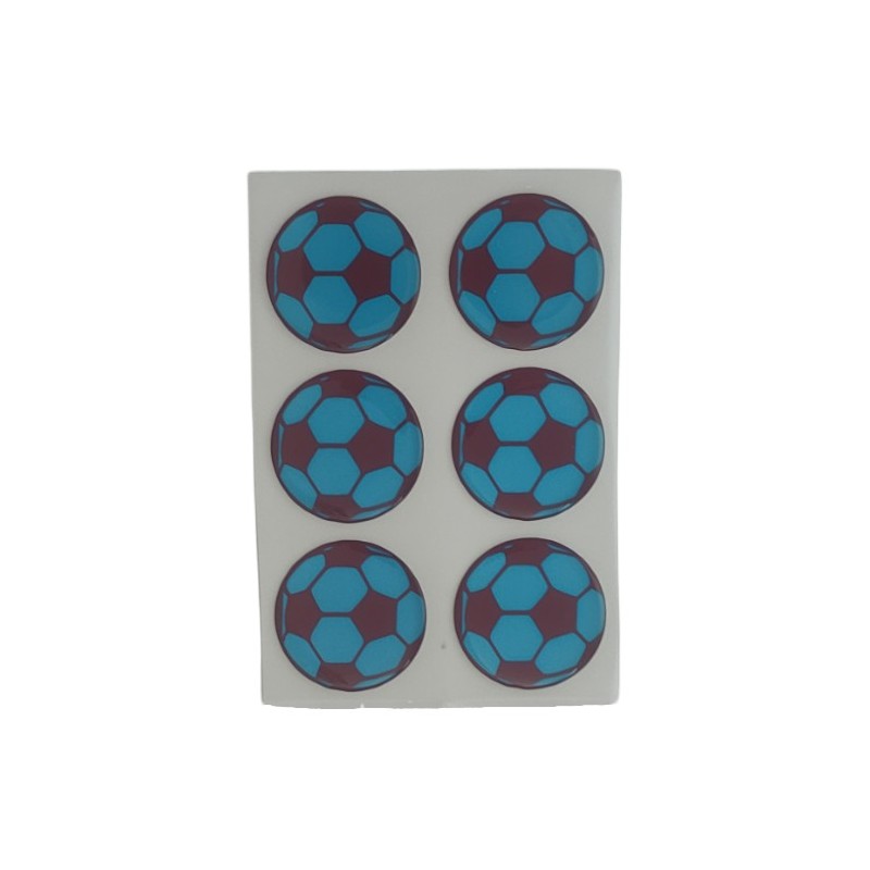 ARMA DAMLA ETİKET YUVARLAK TOP 6LI BORDO-MAVİ 30MM VİP 1008 VİP-1008 V