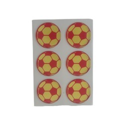ARMA DAMLA ETİKET YUVARLAK TOP 6LI SARI-KIRMIZI 30MM VİP 1009 VİP-1009