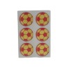 ARMA DAMLA ETİKET YUVARLAK TOP 6LI SARI-KIRMIZI 30MM VİP 1009 VİP-1009