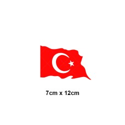 YAPIŞTIRMA FOLYO BAYRAK DALGALI 7X12CM ERN0302 4 ERN0302-4 ERN