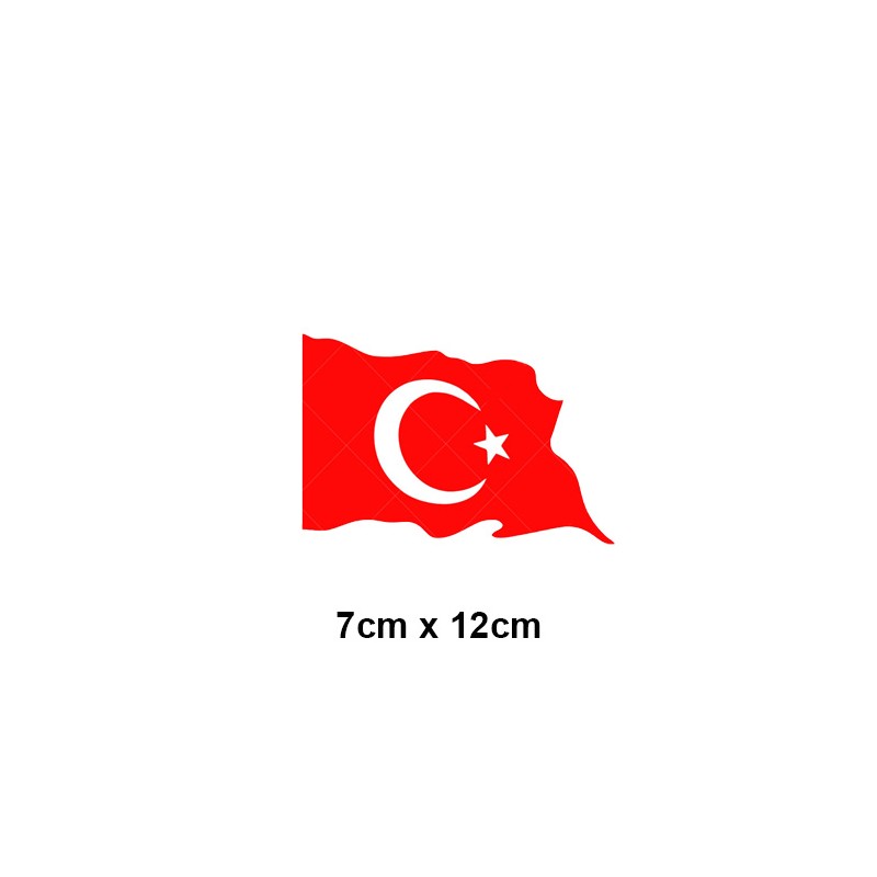 YAPIŞTIRMA FOLYO BAYRAK DALGALI 7X12CM ERN0302 4 ERN0302-4 ERN