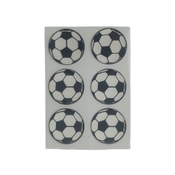 ARMA DAMLA ETİKET YUVARLAK TOP 6LI SİYAH-BEYAZ 30MM VİP 1010 VİP-1010