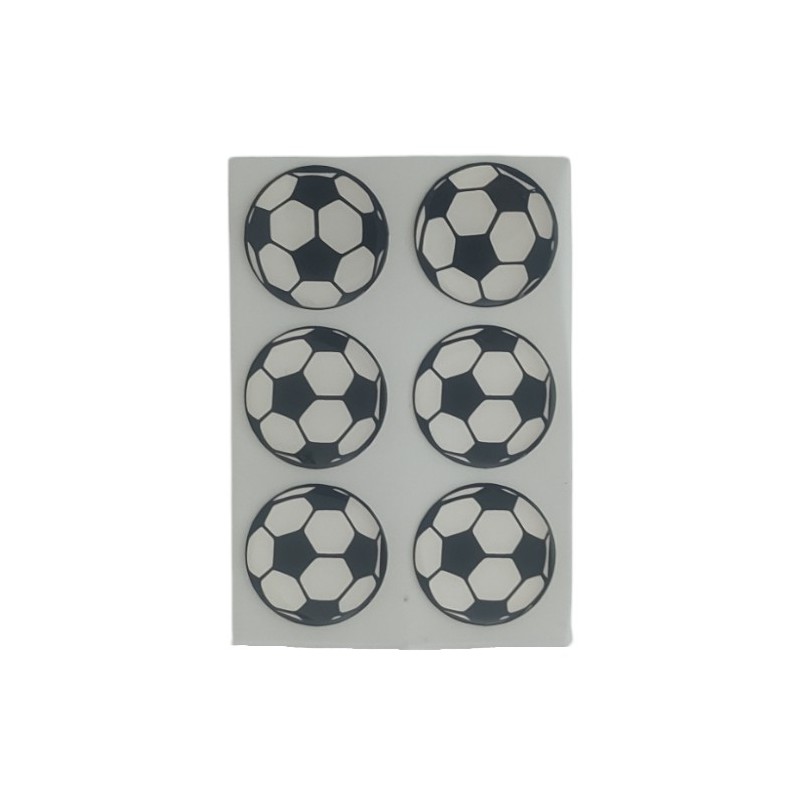 ARMA DAMLA ETİKET YUVARLAK TOP 6LI SİYAH-BEYAZ 30MM VİP 1010 VİP-1010