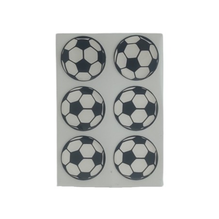 ARMA DAMLA ETİKET YUVARLAK TOP 6LI SİYAH-BEYAZ 30MM VİP 1010 VİP-1010