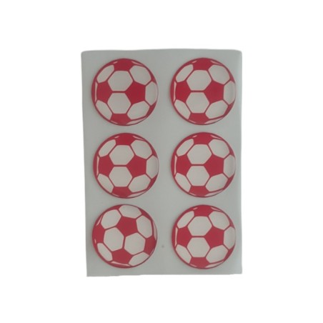 ARMA DAMLA ETİKET YUVARLAK TOP 6LI KIRMIZI- BEYAZ 30MM VİP 1011 VİP-10