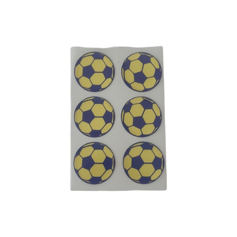 ARMA DAMLA ETİKET YUVARLAK TOP 6LI SARI-LACİVERT 30MM VİP 1012 VİP-101