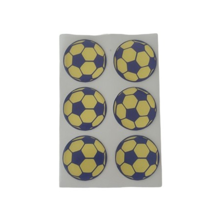 ARMA DAMLA ETİKET YUVARLAK TOP 6LI SARI-LACİVERT 30MM VİP 1012 VİP-101