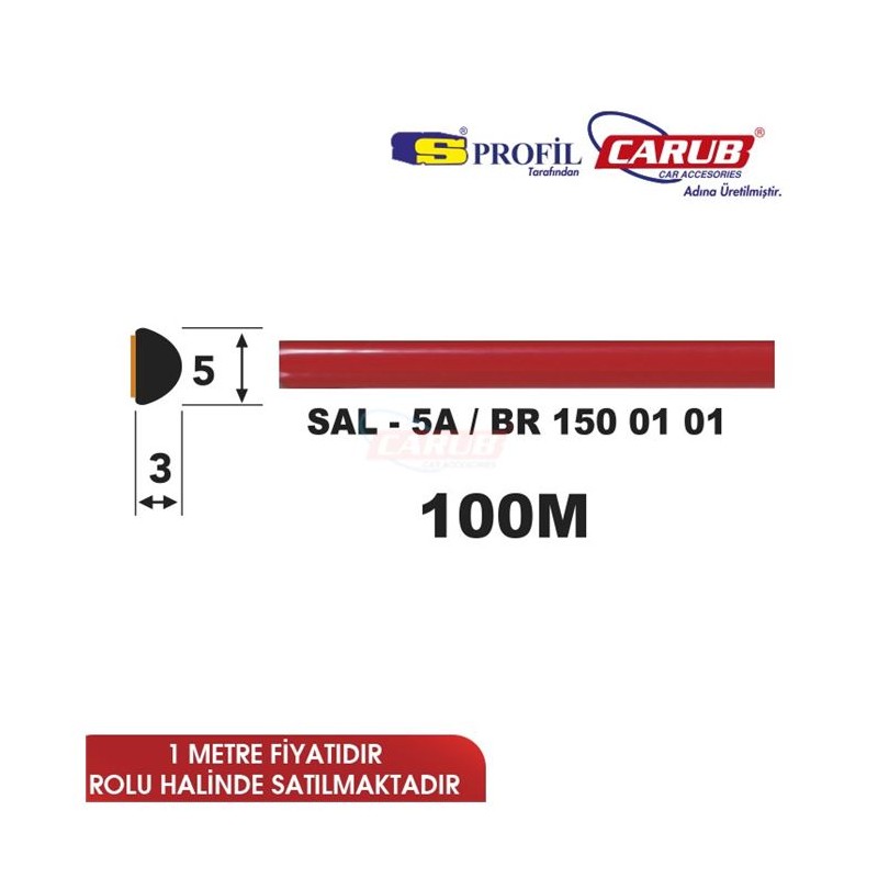 ÇITA YAPIŞTIRMA SAL5-A BORDO 6MM TOP 100M 1500101 SALMAN