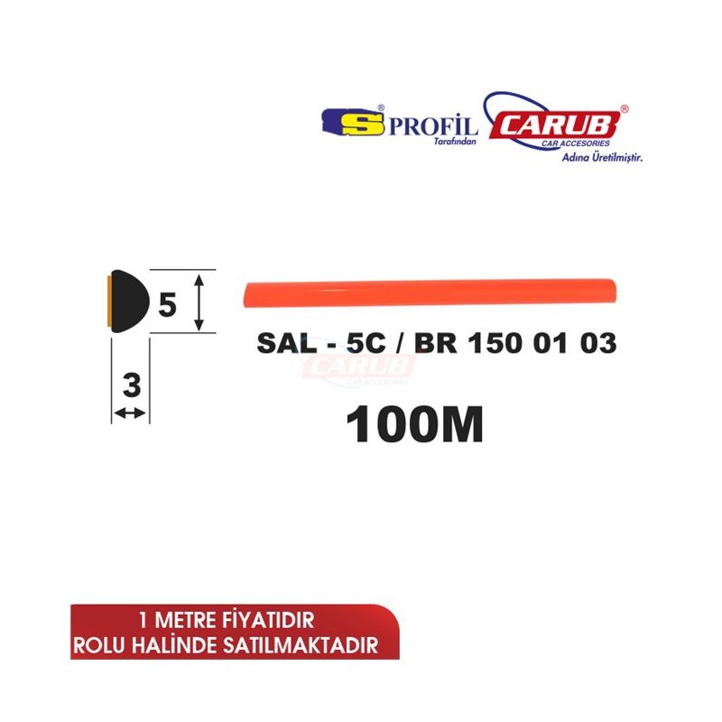 ÇITA YAPIŞTIRMA SAL5-C TURUNCU 6MM TOP 100M 1500103 SALMAN