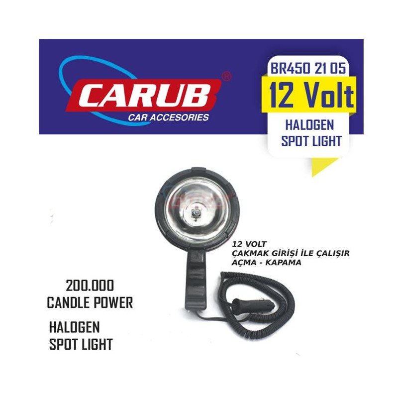 PROJEKTÖR EL TİP SAPLI YUVARLAK KÜÇÜK 125MM 4502105 CARUB