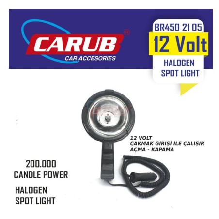 PROJEKTÖR EL TİP SAPLI YUVARLAK KÜÇÜK 125MM 4502105 CARUB