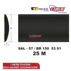 ÇITA YAPIŞTIRMA SAL57 PALİO-131 SİYAH GENİŞ TOP 25M 1505301 SALMAN