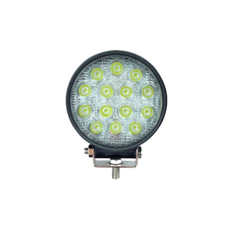ÇALIŞMA LAMBASI YUVARLAK 10-30V 42W 14 LED 115MM K-20MM ARKA İNCE 1701