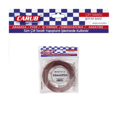 BANT ÇİFT TARAFLI SİLİKONLU POŞET 10MMX5MT CARUB 6570171 6570116 CARUB