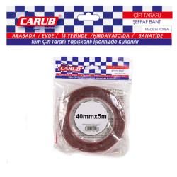 BANT ÇİFT TARAFLI SİLİKONLU POŞET 40MMX5MT CARUB 6570178 6570123 CARUB