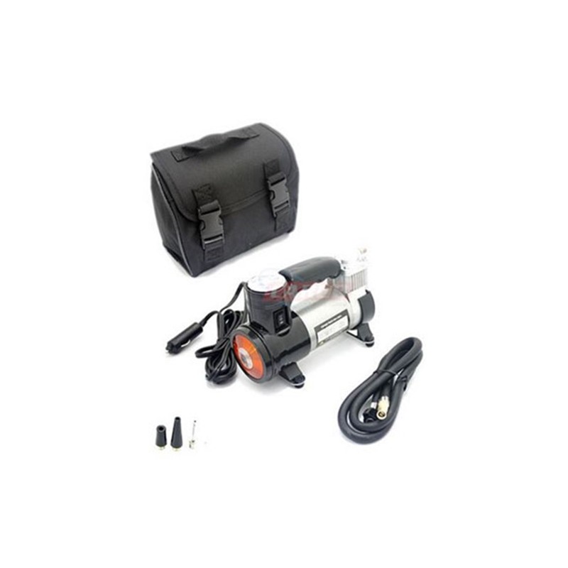KOMPRESÖR TEK PİSTON 12V METAL SİYAH IŞIKLI ÇANTALI 2491006 CARUB