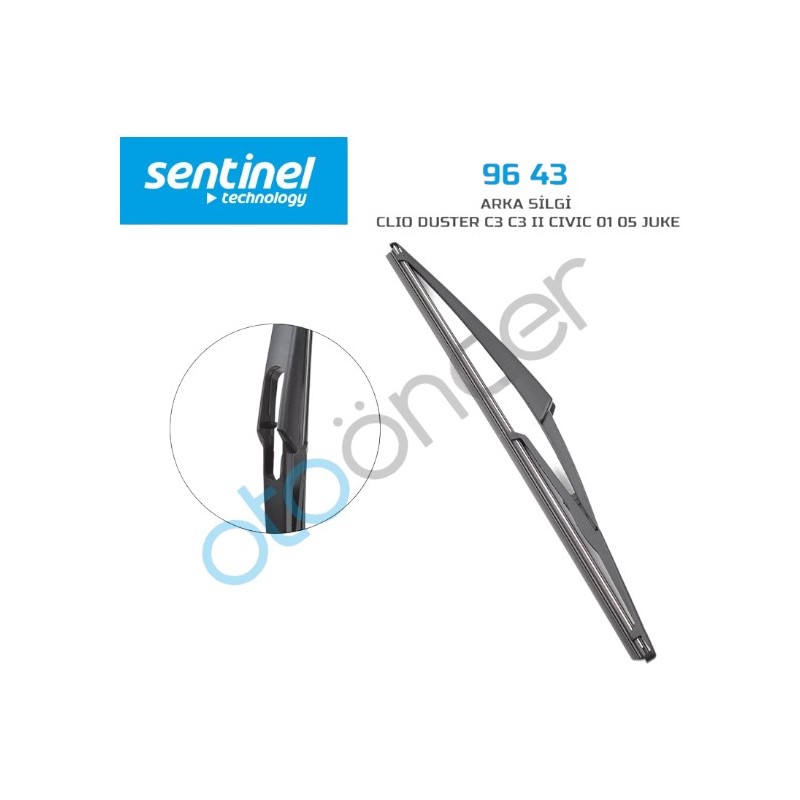 SİLECEK SÜPÜRGESİ ARKA RENAULT CLİO 2 DUSTER PUNTO 96.042 96-042 SENTİ