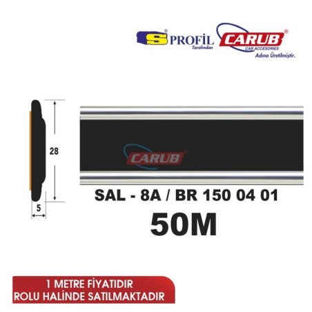ÇITA YAPIŞTIRMA SAL8-A SİYAH NİKELAJ 28MM KARTAL TOP 50M 1500401 SALMA
