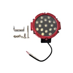 ÇALIŞMA LAMBASI OFF-ROAD YUVARLAK 12-36V 17 LED 175MM K-43MM KIRMIZI 1