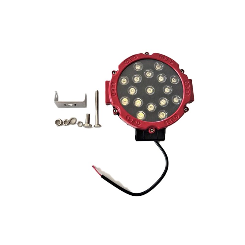 ÇALIŞMA LAMBASI OFF-ROAD YUVARLAK 12-36V 17 LED 175MM K-43MM KIRMIZI 1