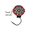 ÇALIŞMA LAMBASI OFF-ROAD YUVARLAK 12-36V 17 LED 175MM K-43MM KIRMIZI 1