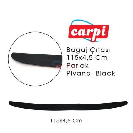 BAGAJ ÇITASI ORJİNAL ORJ MODEL PARLAK SİYAH PİANO BLACK 115X4,5CM 2790