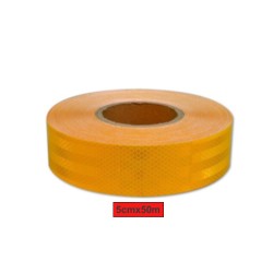 FOSFOR BANT KARASÖR MUAYENE KAMYON TIR PETEKLİ E Lİ 5CMX50M SARI 44020