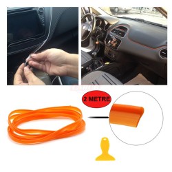 ÇITA SIKIŞTIRMALI DEKORATİF ŞERİT FİTİL PLASTİK 2M TURUNCU 4327577 CAR